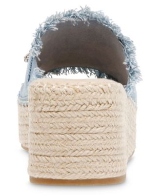 Women's Crystal Espadrille Wedge Sandals