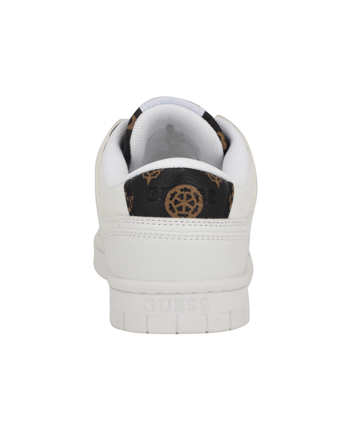 Guess Women's Rubinn Lace-Up Logo Detail Sneakers - White Logo - Manmade