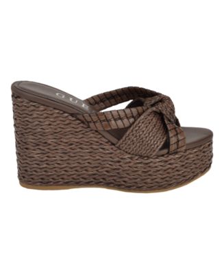 Women's Eveh Knotted Jute Wrapped Platform Wedge Sandals