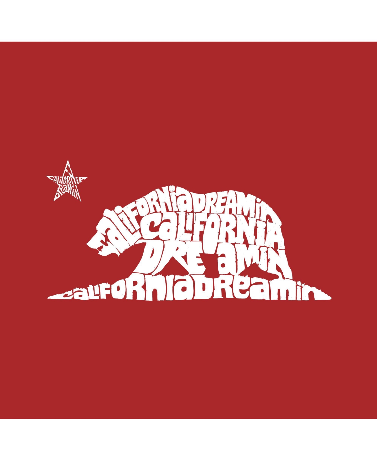 Boy's Word Art T-shirt - California Dream in