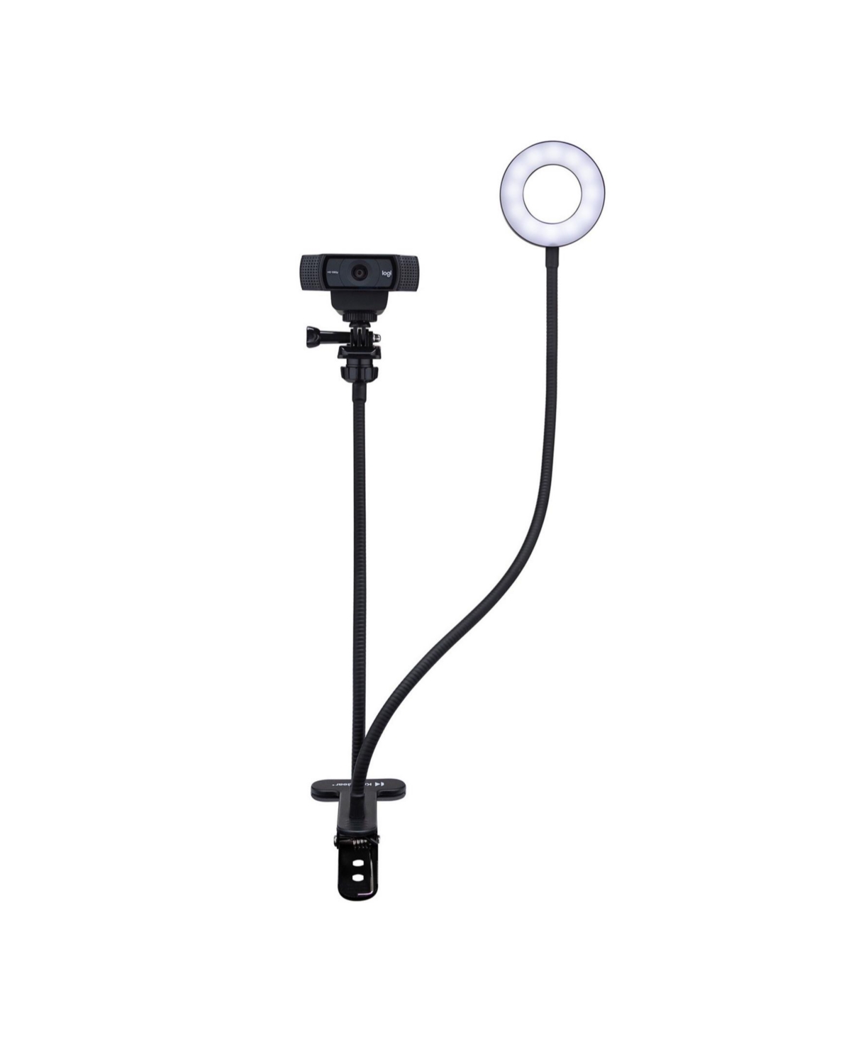 Logitech 4K Pro Webcam, Blue Microphones Yetiout, Ring Light, Webcam Stand