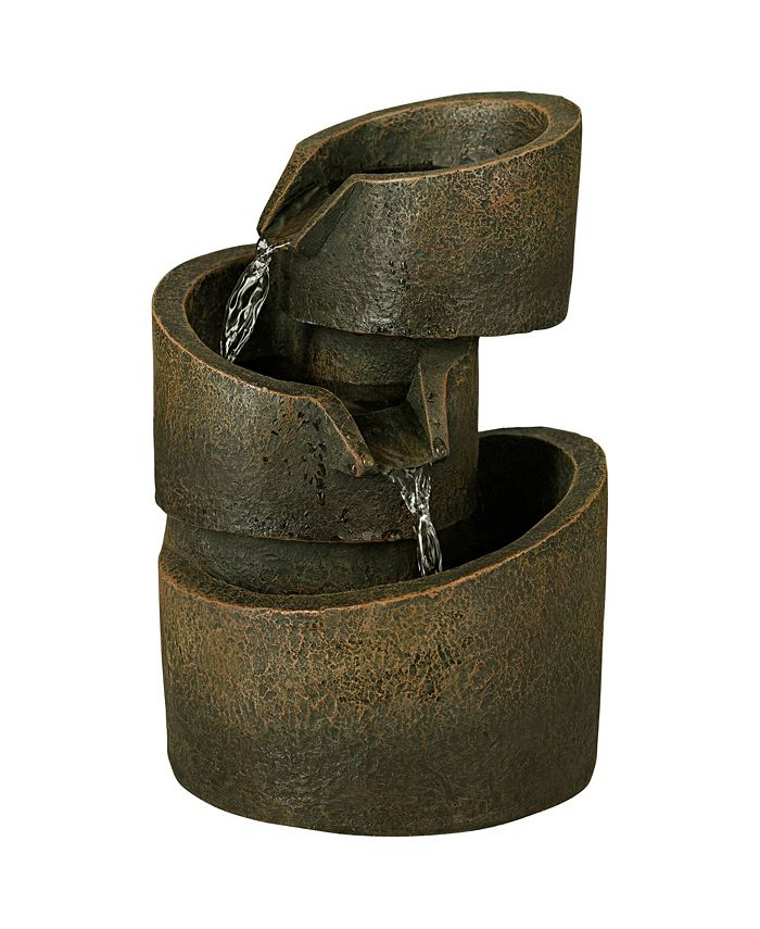 John Timberland Modern Rustic Zen Indoor Cascading Small Tabletop Water