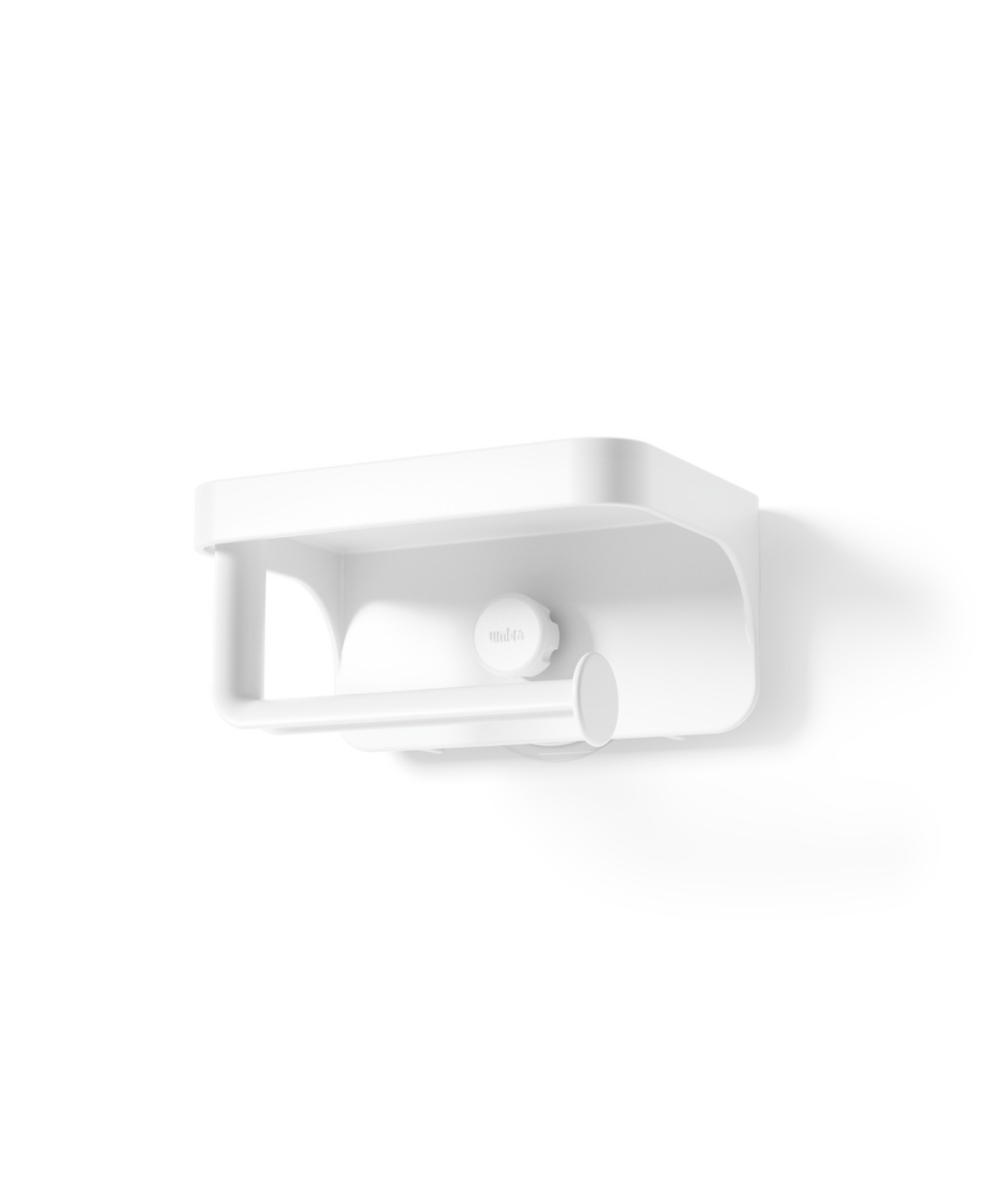 Shop Umbra Flex Adhesive Toilet Paper Holder Shelf In White
