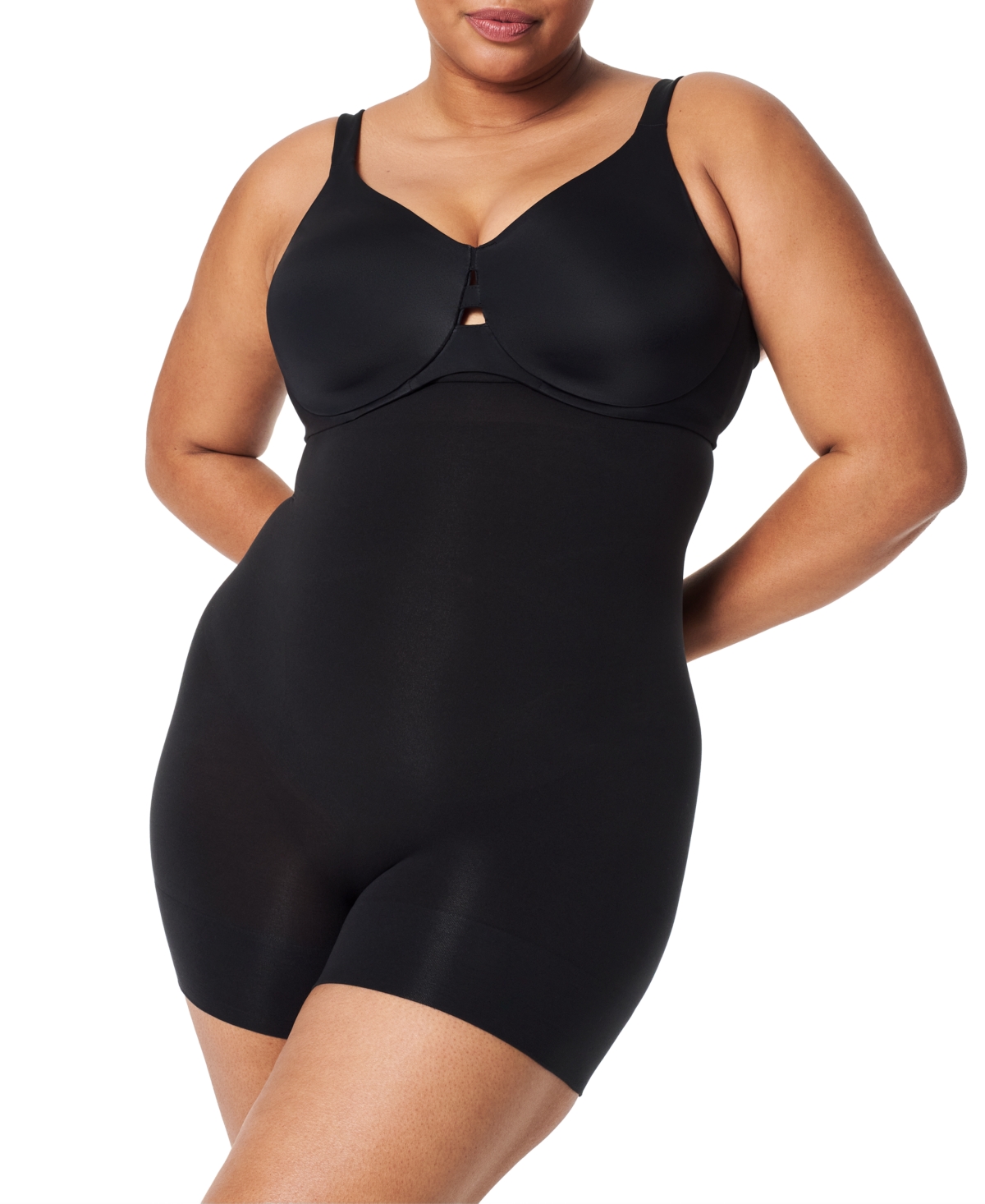 Shop Spanx Women's High-waisted Shaping Shorts 10404r In Very Black