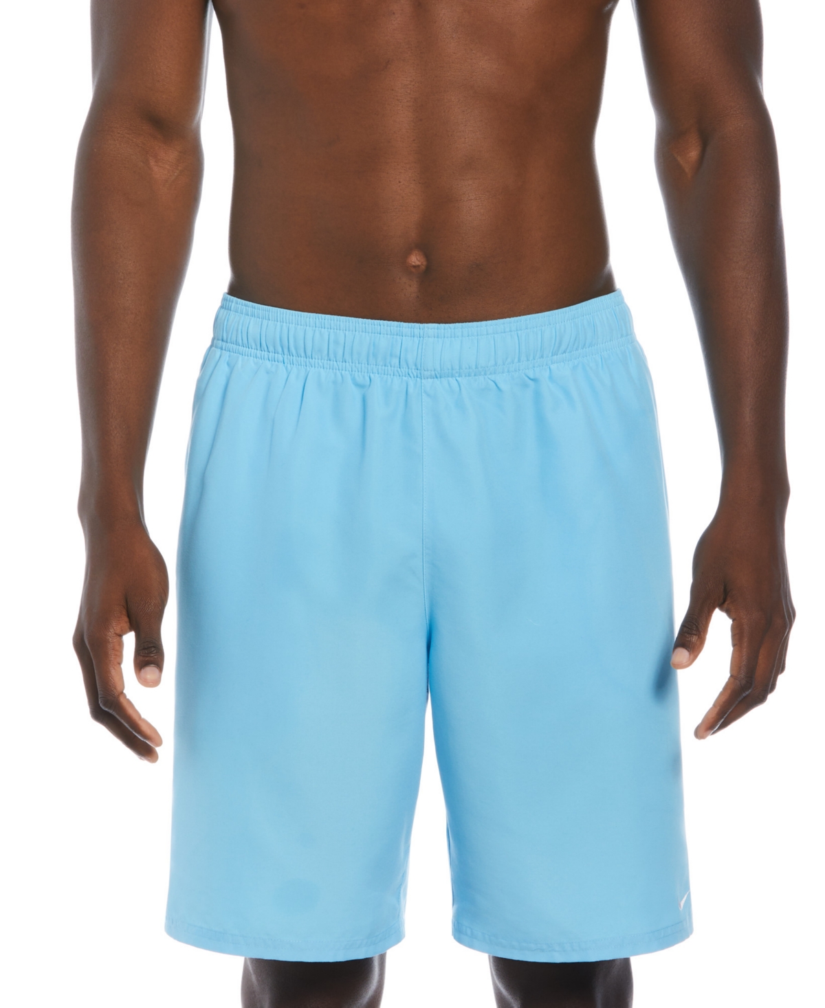 Shop Nike Men's Essential Lap Solid 9" Swim Trunks In Aquarius Blue