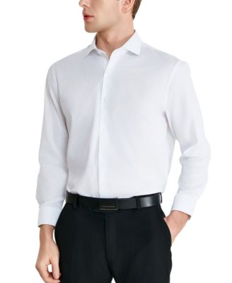 Perry Ellis Men's Modern-Fit Lux Twill Solid Dress Shirt