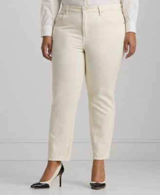 Lauren Ralph Lauren - Plus Size Mid-Rise Tapered Ankle Jeans