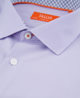 Men's Slim-Fit Solid Poplin Dress Shirt