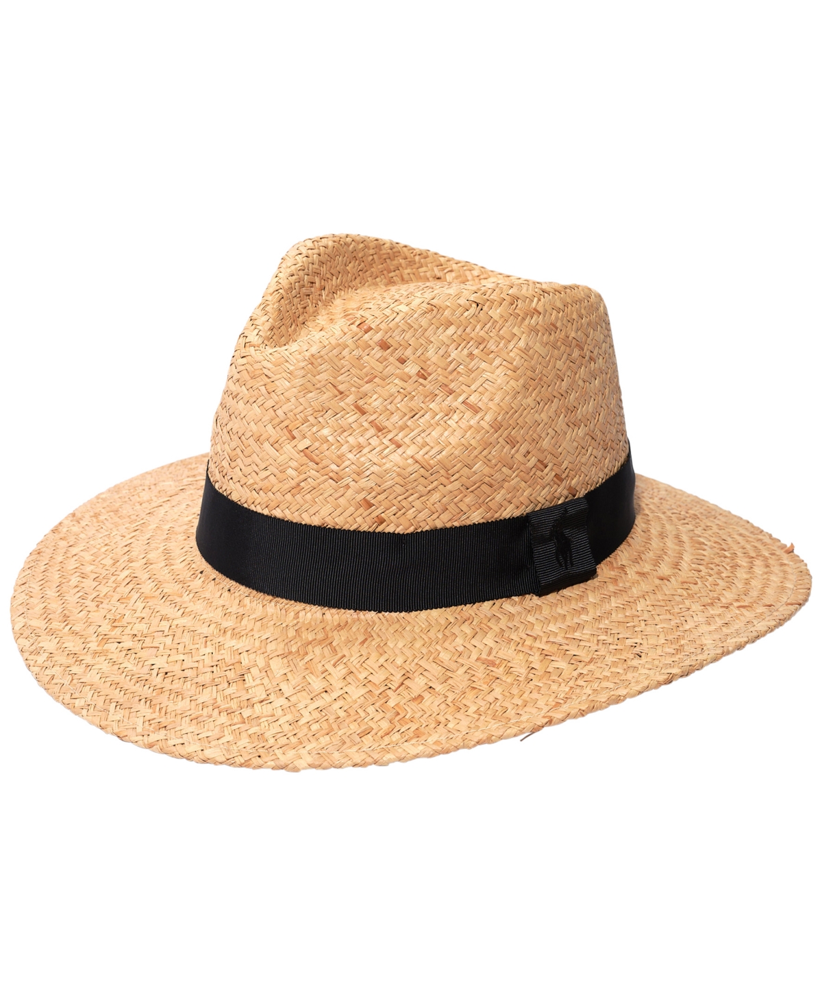 Shop Polo Ralph Lauren Men's Woven Raffia Fedora Hat With Band In Natural