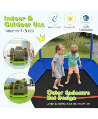 7 Feet Kids Recreational Bounce Jumper Trampoline
