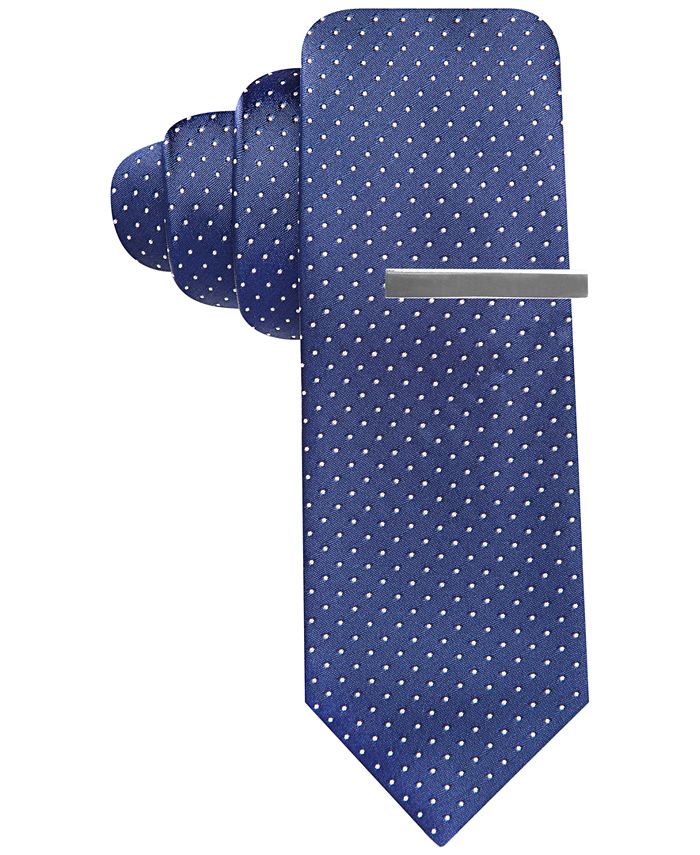 Alfani Men's Blue Skinny Tie, Created for Macy's Macy's