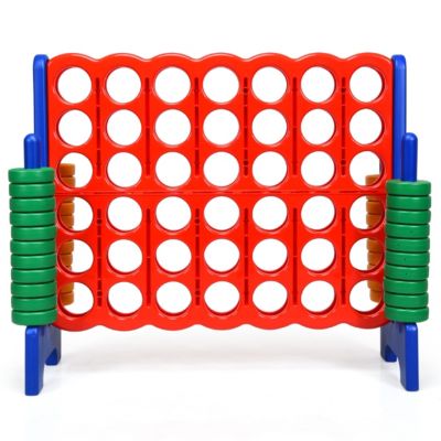 Jumbo 4-to-Score Giant Game Set with 42 Jumbo Rings and Quick-Release Slider