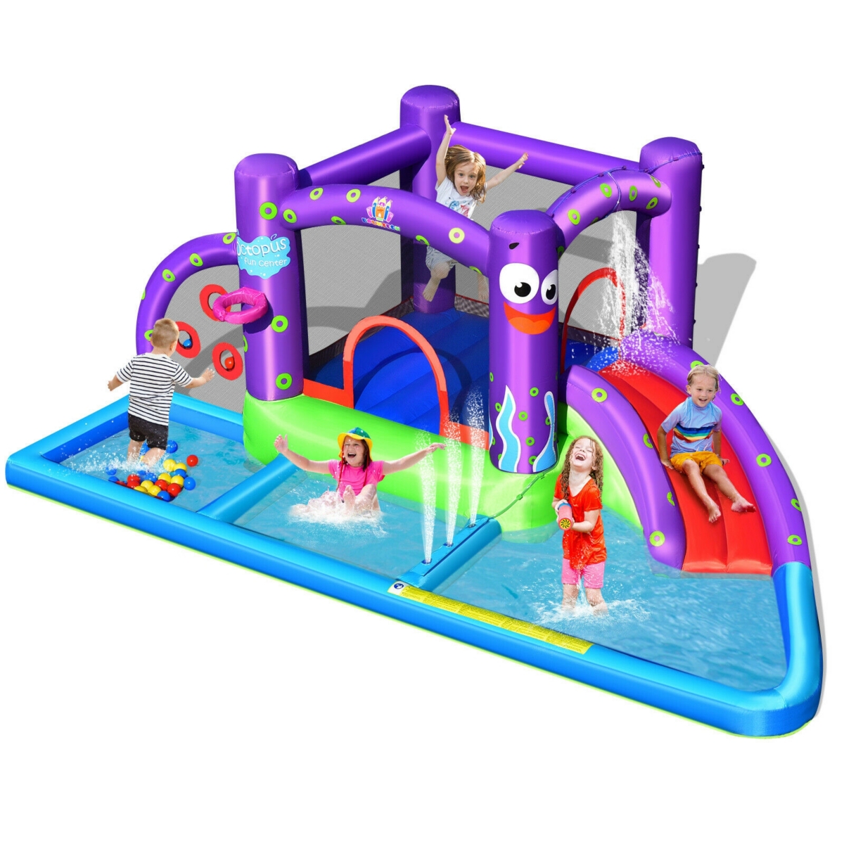 Inflatable Water Slide Castle without Blower - Open Miscellaneous