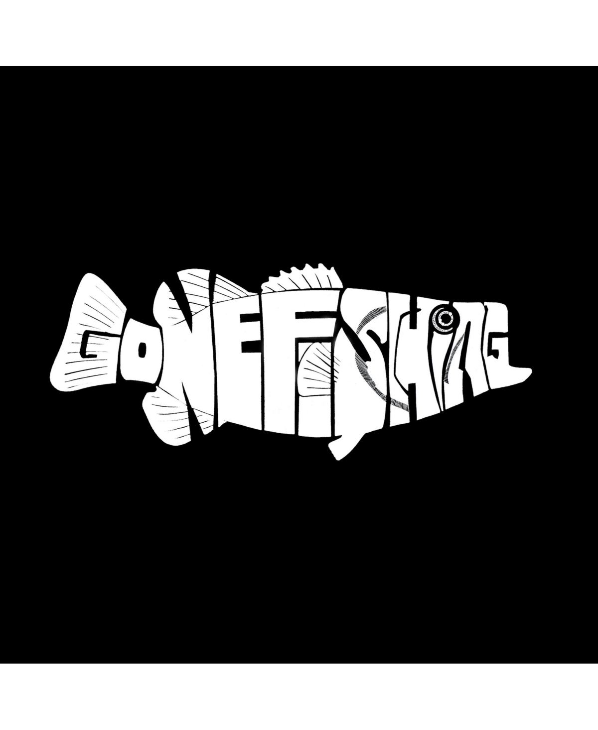 Girl's Word Art T-shirt - Bass - Gone Fishing