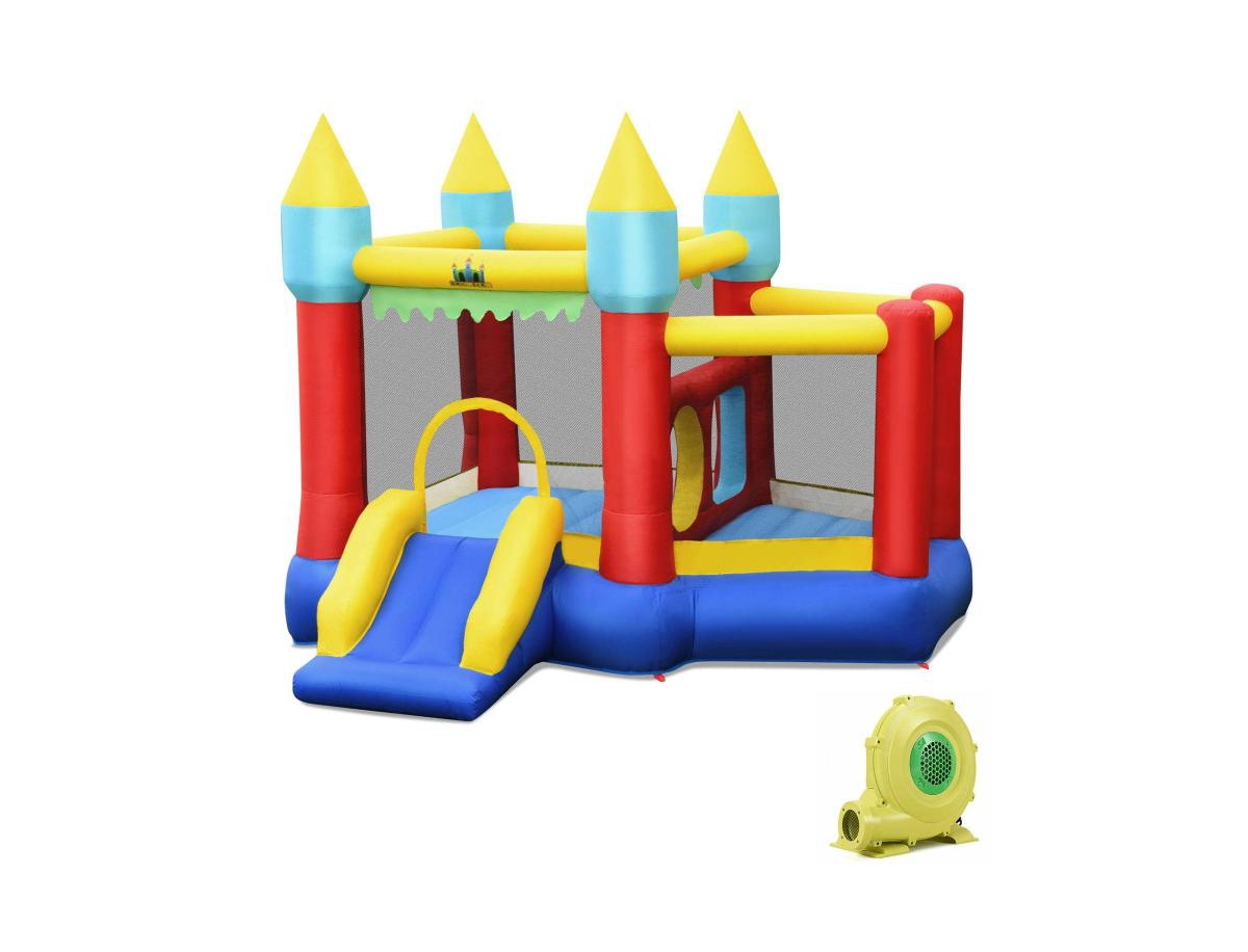 Kid's Inflatable Bouncer with Jumping Area and 480W Blower - Open Miscellaneous