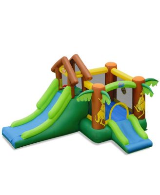 Kids Inflatable Jungle Bounce House Castle including Bag without Blower