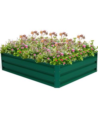 SUGIFT 47 Inch Patio Raised Garden Bed Vegetable Flower Planter - Macy's