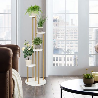 4-Tier 48.5 Inch Metal Plant Stand