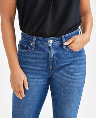 Women's Mid-Rise Relaxed Girlfriend Jeans, Created for Macy's