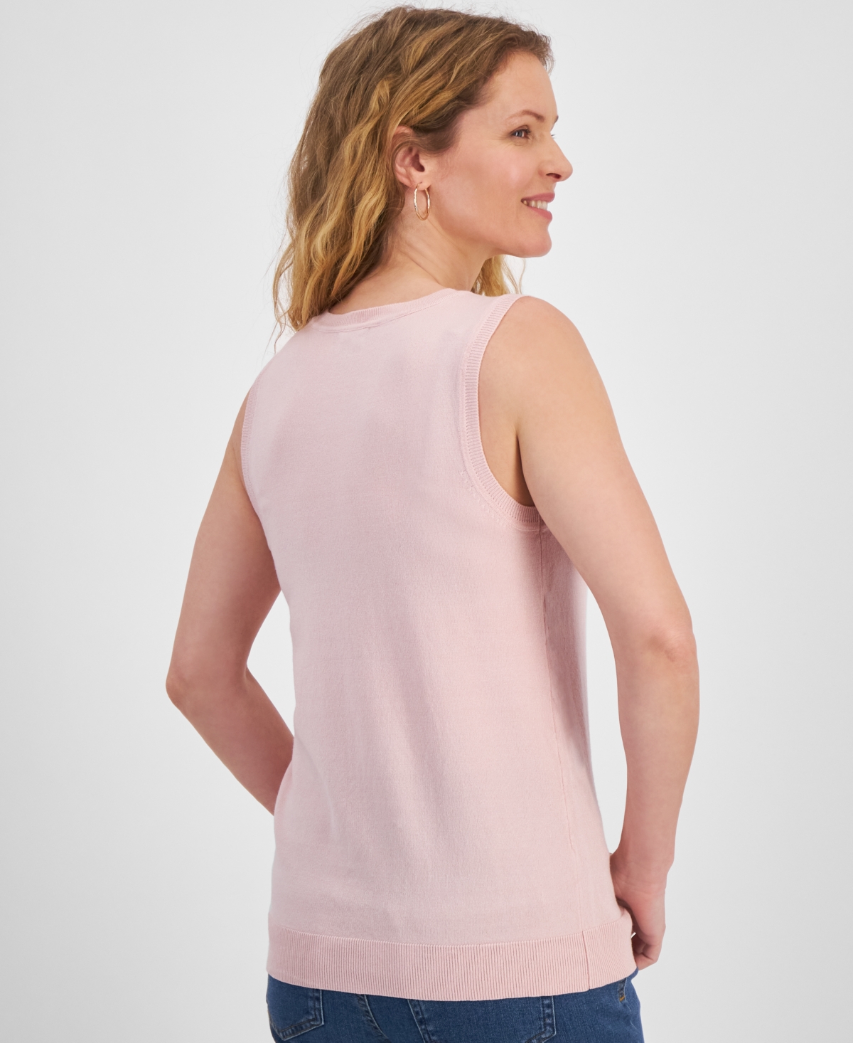 Style & Co Women's Sleeveless Shell Sweater Top, Created for Macy's