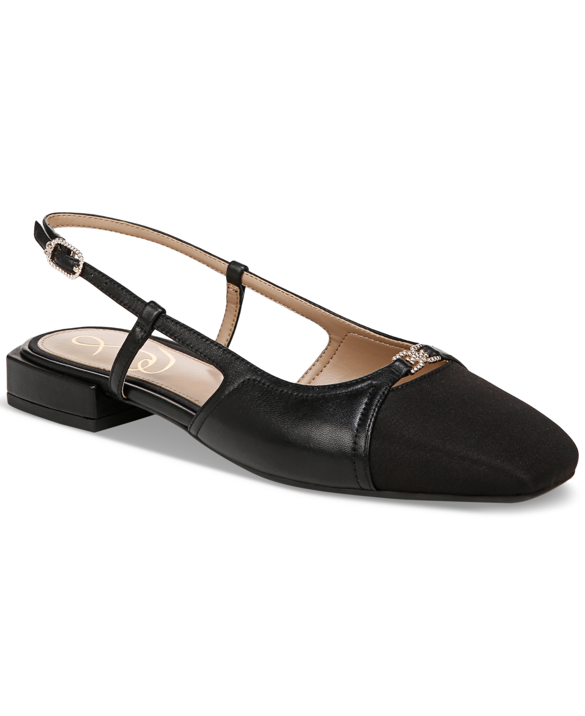 Sam Edelman Women s Kara Cap Toe Slingback Flats Black Smart Closet
