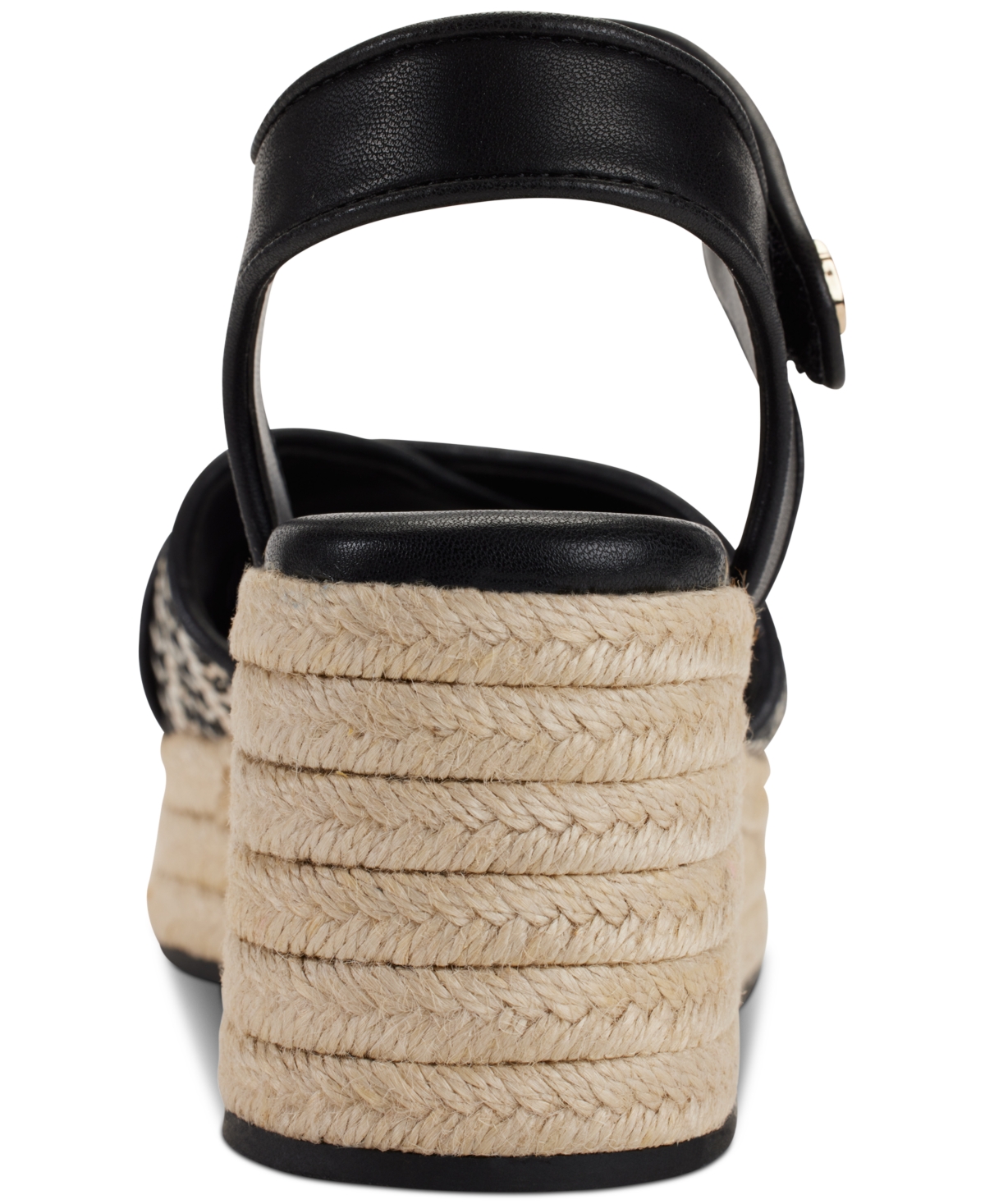 Karl Lagerfeld Paris Women's Celest Ankle-Strap Espadrille Platform Wedge Sandals - Cream