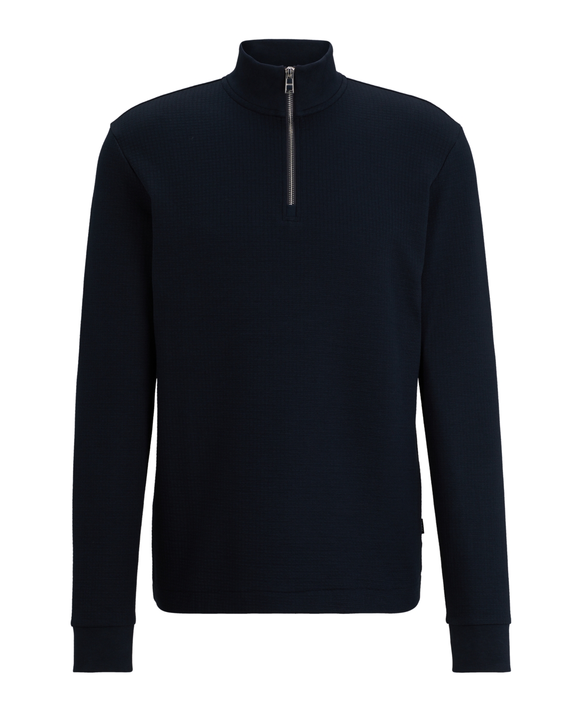 Boss by Hugo Boss Men's Long-Sleeved Zip Neck Slim-Fit T-Shirt