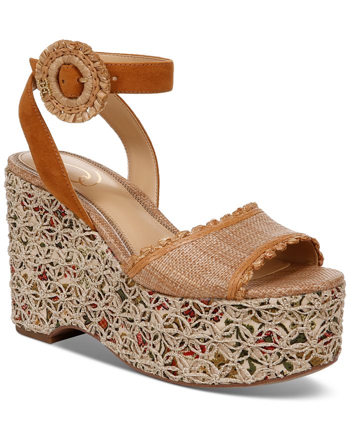 Sam Edelman Women s Amber Two Piece Sculpted Platform Wedge