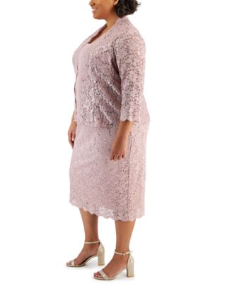 Plus Size 2-Pc. Lace Jacket & Sheath Dress Set