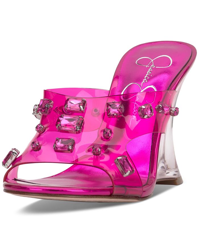 Jessica simpson clear wedge deals