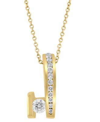 EFFY&reg; Diamond Abstract Form 18" Pendant Necklace (1/2 ct. t.w.) in 14k Gold
