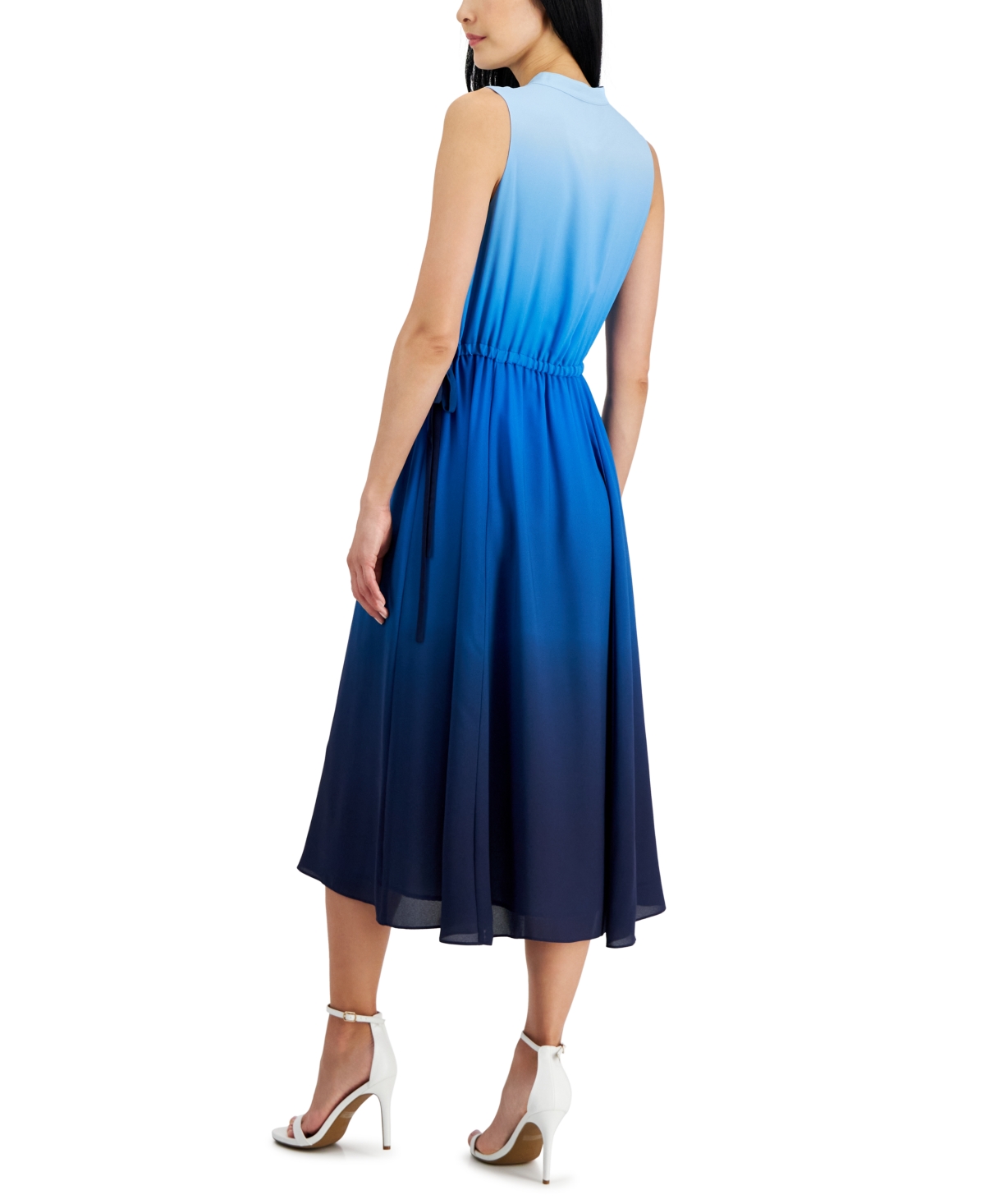 Shop Anne Klein Women's Jenna Ombre Sleeveless Midi Dress In Dst Mt,shr
