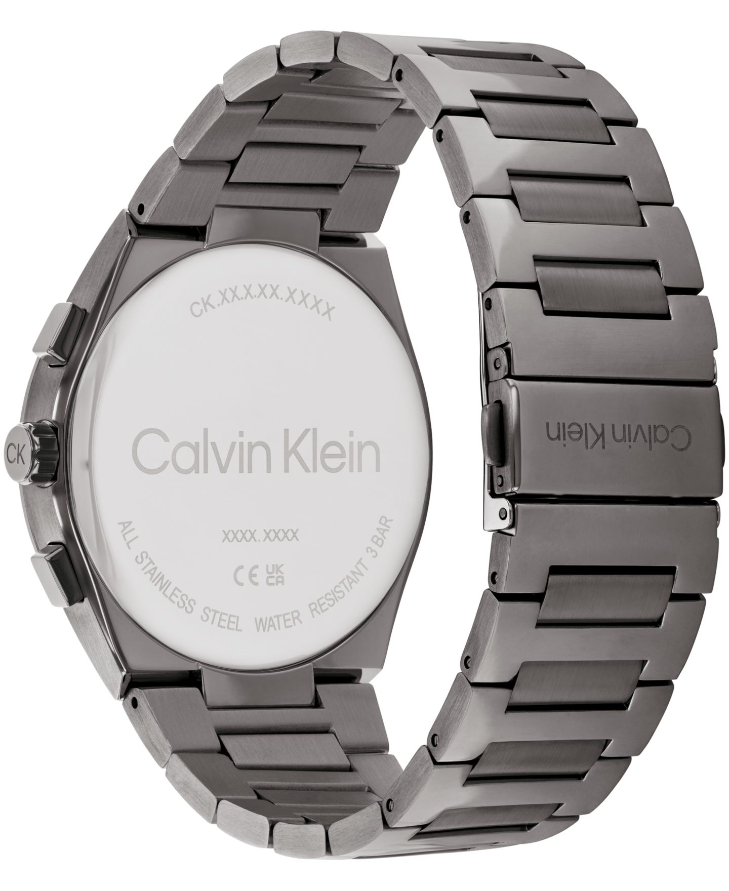 Мужские часы Calvin Klein Distinguish Gray Stainless Steel Bracelet Watch 44mm — фото 3