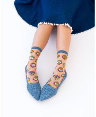 Women's Evil Eye Sheer Sock