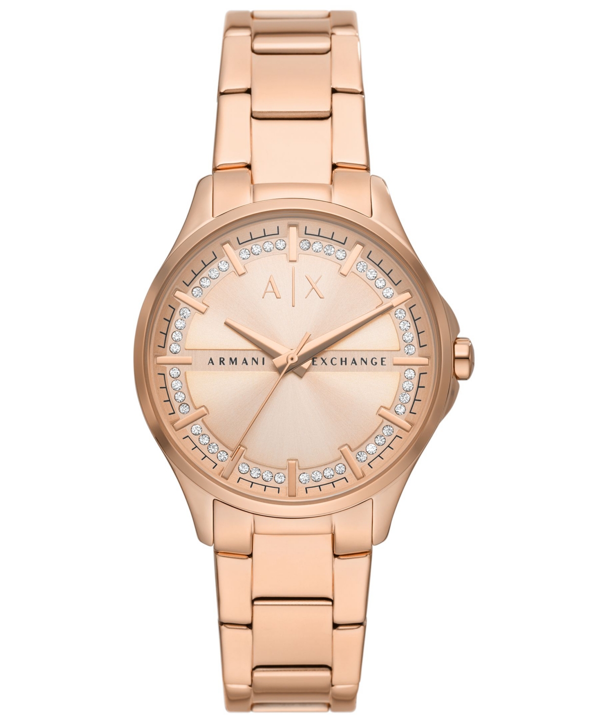 A|X Armani Exchange Women's Three-Hand Rose Gold-Tone Stainless Steel Watch 36mm, AX5264