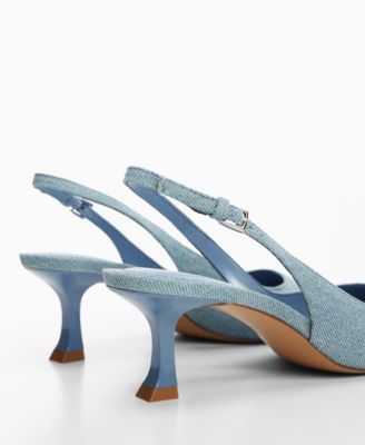 Women's High-Heeled Denim Shoes