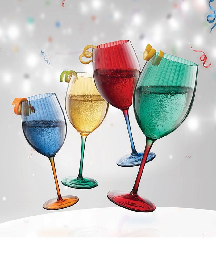 Qualia Glass Festive Ap Wine Glasses, Set of 4 Macy's