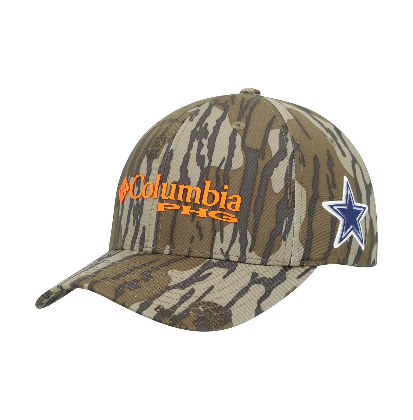 Мужская кепка Columbia Camo Dallas Cowboys PHG Flex Hat — фото 1