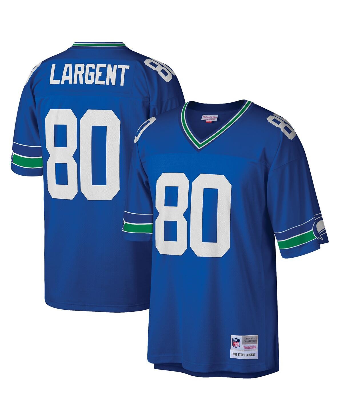 Men's Mitchell & Ness Steve Largent Royal Seattle Seahawks Big & Tall 1985 Retired Player Replica Jersey - Royal