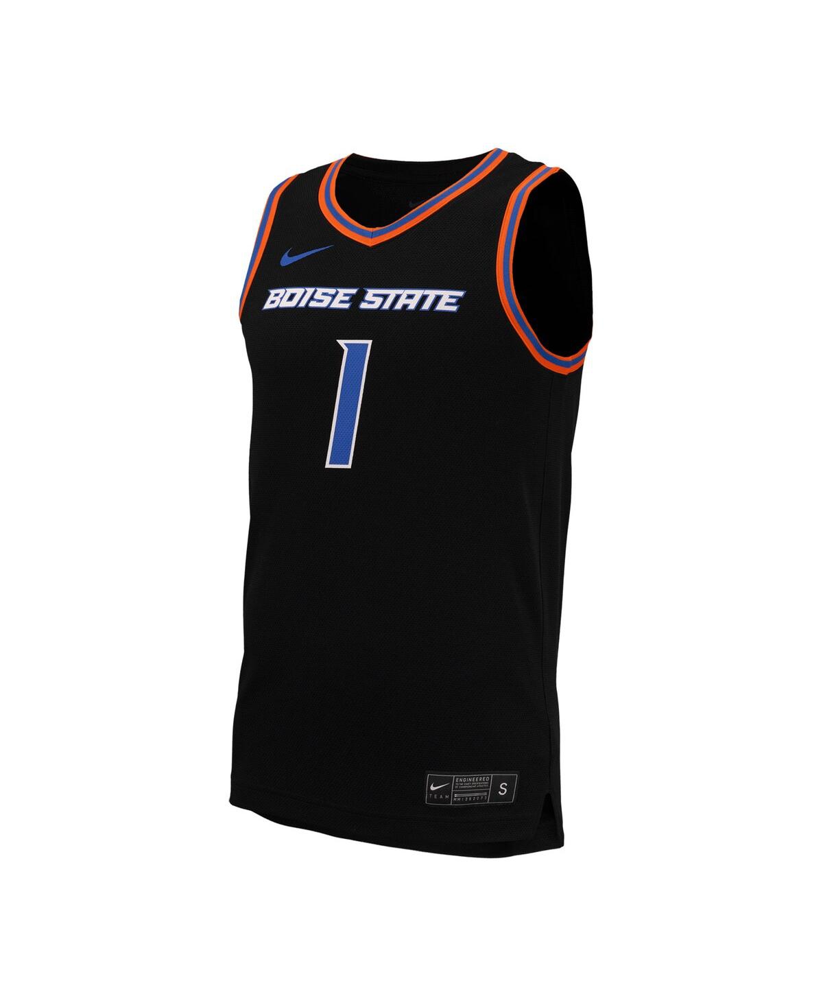 Men's Nike #1Boise State Broncos Replica Basketball Jersey - Black
