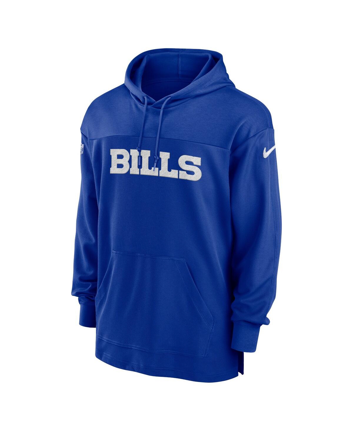 Shop Nike Men's  Royal Buffalo Bills 2023 Sideline Lightweight Performance Hooded Top