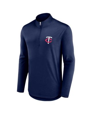 Men's Navy Minnesota Twins Quarterback Quarter-Zip Top