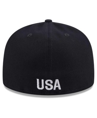 Men's Navy USMNT Text 59FIFTY Fitted Hat