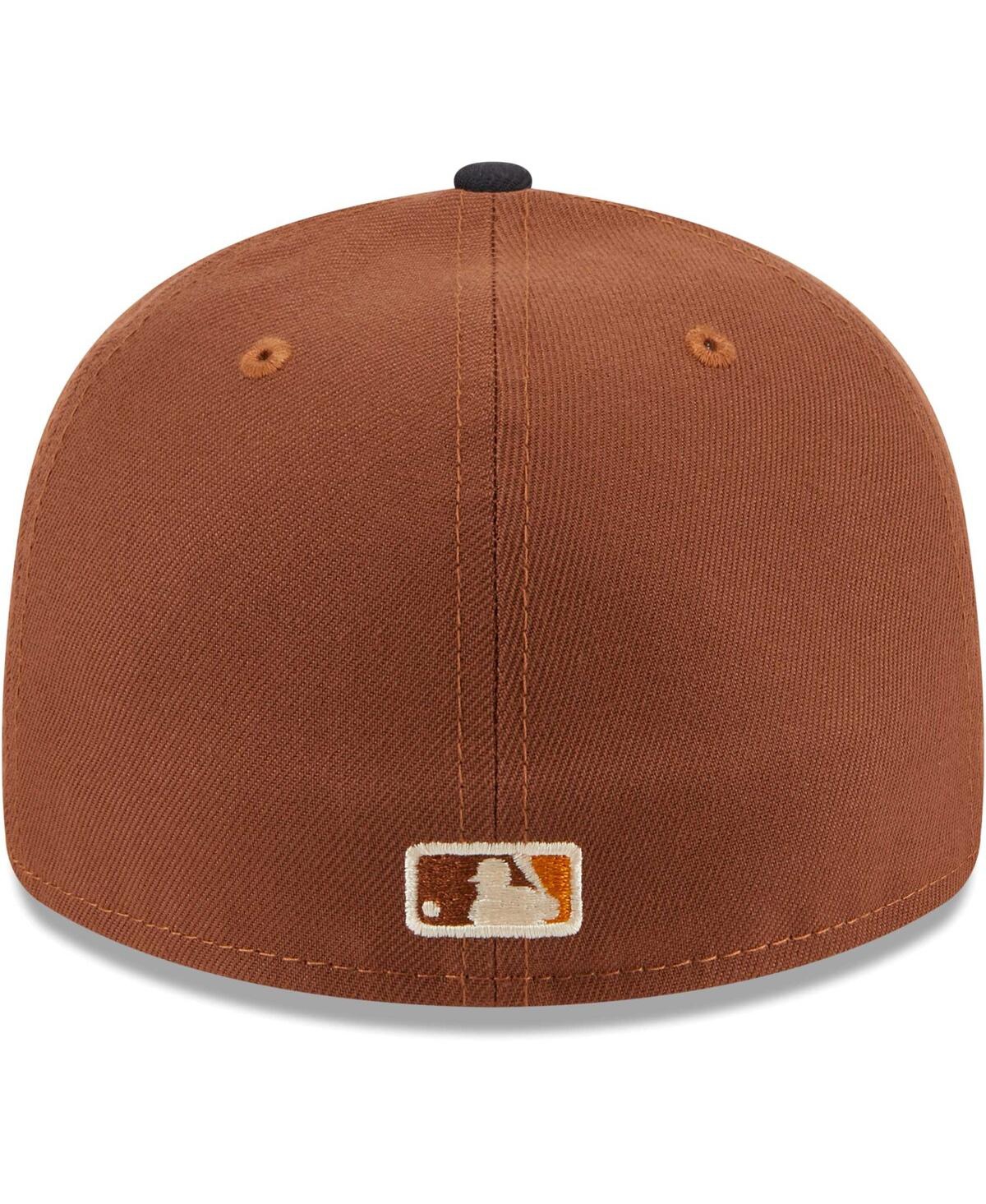 Shop New Era Men's  Brown Boston Red Sox Tiramisu Low Profile 59fifty Fitted Hat