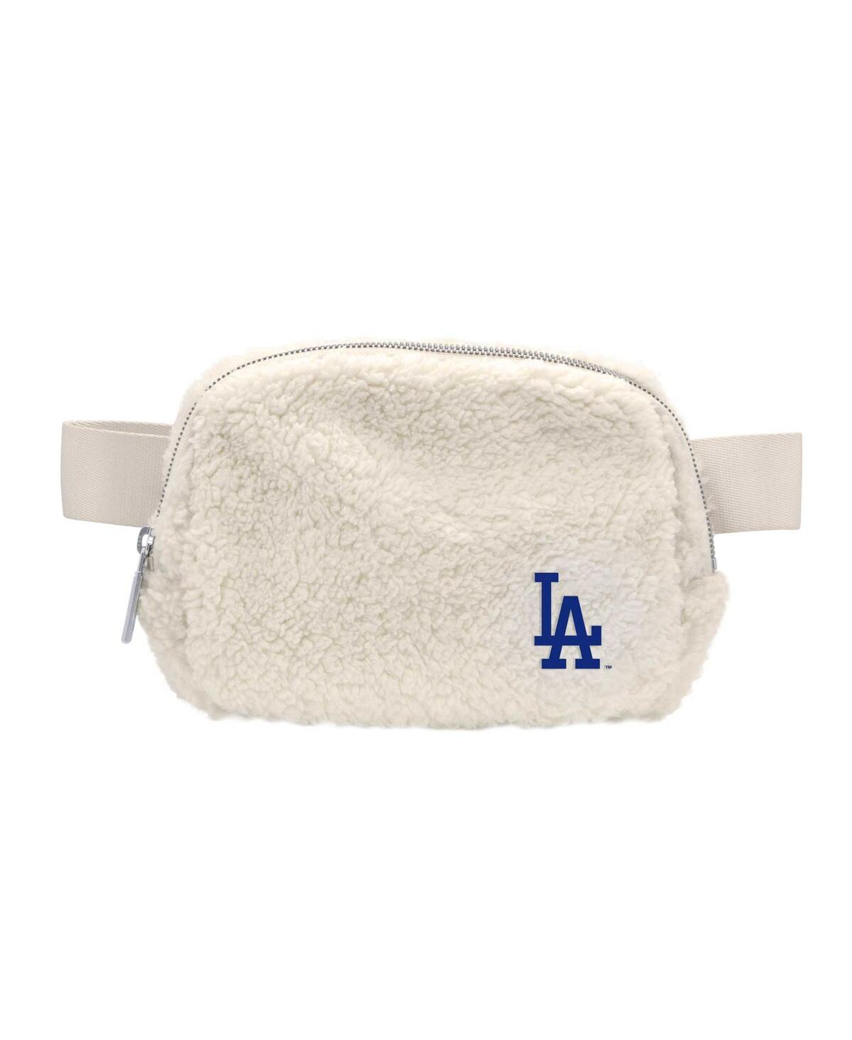 Logo Brands Men's And Women's Los Angeles Dodgers Sherpa Fanny Pack In White
