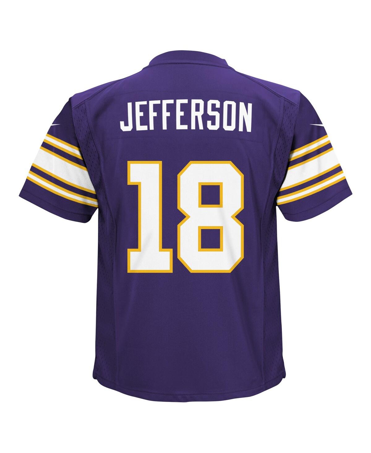 Little Boys and Girls Nike Justin JeffersonMinnesota Vikings Alternate Game Jersey - Purple
