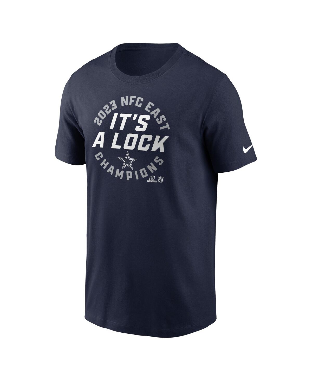 Men's NikeDallas Cowboys 2023 Nfc East Division Champions Locker Room Trophy Collection T-shirt - Navy