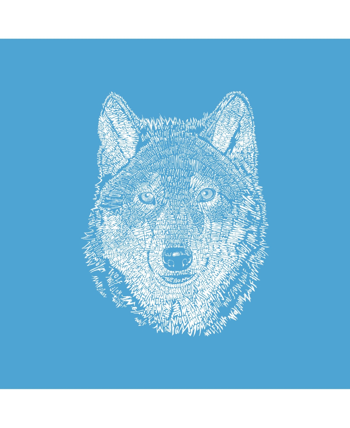 Girl's Word Art T-shirt - Wolf