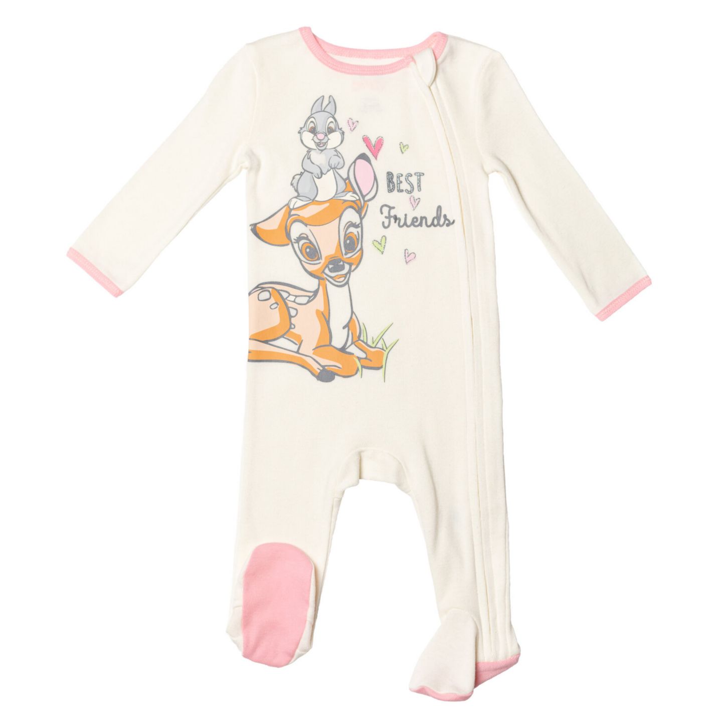 Комбинезоны Bambi 101 Dalmatians 3 Pack Sleep N' Play Coveralls для девочек-малышей, цвет: Белый / Розовый — фото 7