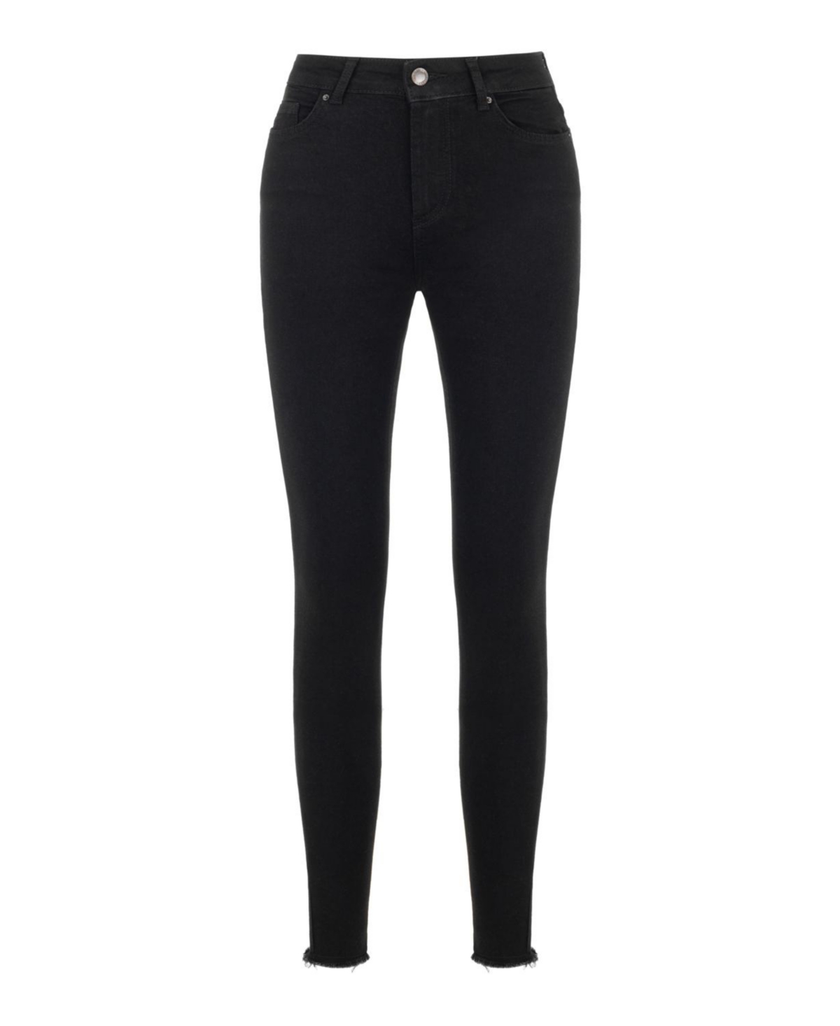 Women's High Waist Skinny Jeans - Black